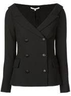 Veronica Beard Open V-neck Collar Blazer - Black
