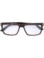 Tom Ford Eyewear - Square Frame Glasses - Men - Acetate - One Size, Brown, Acetate