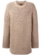 Yeezy Season 3 Oversized Teddy Boucle Sweater, Adult Unisex, Size: Small, Nude/neutrals, Wool/acrylic/polyamide/viscose
