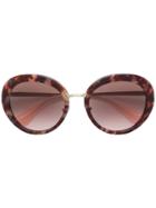 Prada Eyewear Round Cinema Sunglasses - Brown
