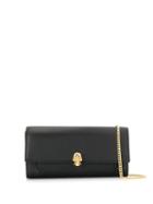 Alexander Mcqueen Skull Plaque Cross Body Bag - Black
