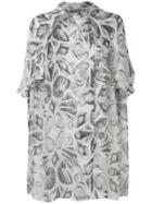 Alexander Mcqueen Embroidered Oversized Blouse - White