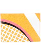 Thom Browne Racket Print Card Holder - White