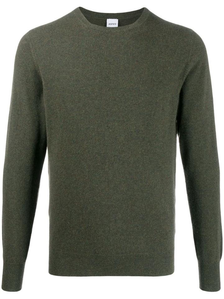 Aspesi Cashmere Crew-neck Pullover - Green