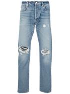 Simon Miller Ripped Mid-rise Tapered Jeans - Blue