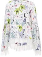 Cinq A Sept Floral Printed Blouse - White