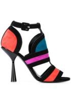 Pierre Hardy Heeled Frame Sandals - Black