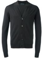 Etro V-neck Cardigan, Size: Medium, Grey, Wool