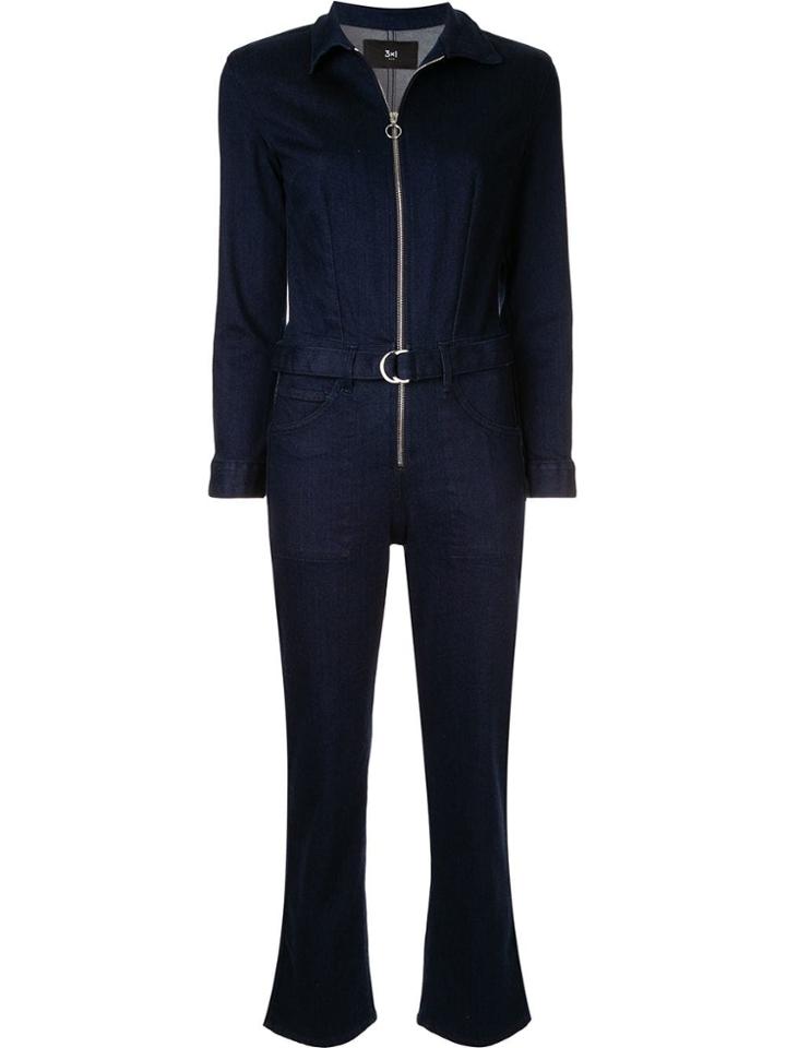 3x1 Cropped Boilersuit - Blue