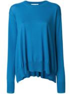 Stella Mccartney Curved Hem Sweater - Blue
