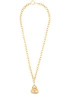 Chanel Pre-owned Triangle Cc Necklace - Metallic