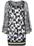 Missoni Round Neck Knitted Dress, Women's, Size: 38, Black, Polyester/rayon