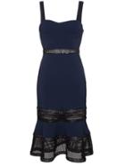 Jonathan Simkhai Strappy Dress With Studded Leather Trim - Blue