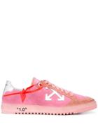 Off-white Low-top Lace-up Sneakers - Pink