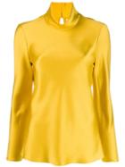 Maison Rabih Kayrouz Funnel-neck Fitted Top - Gold