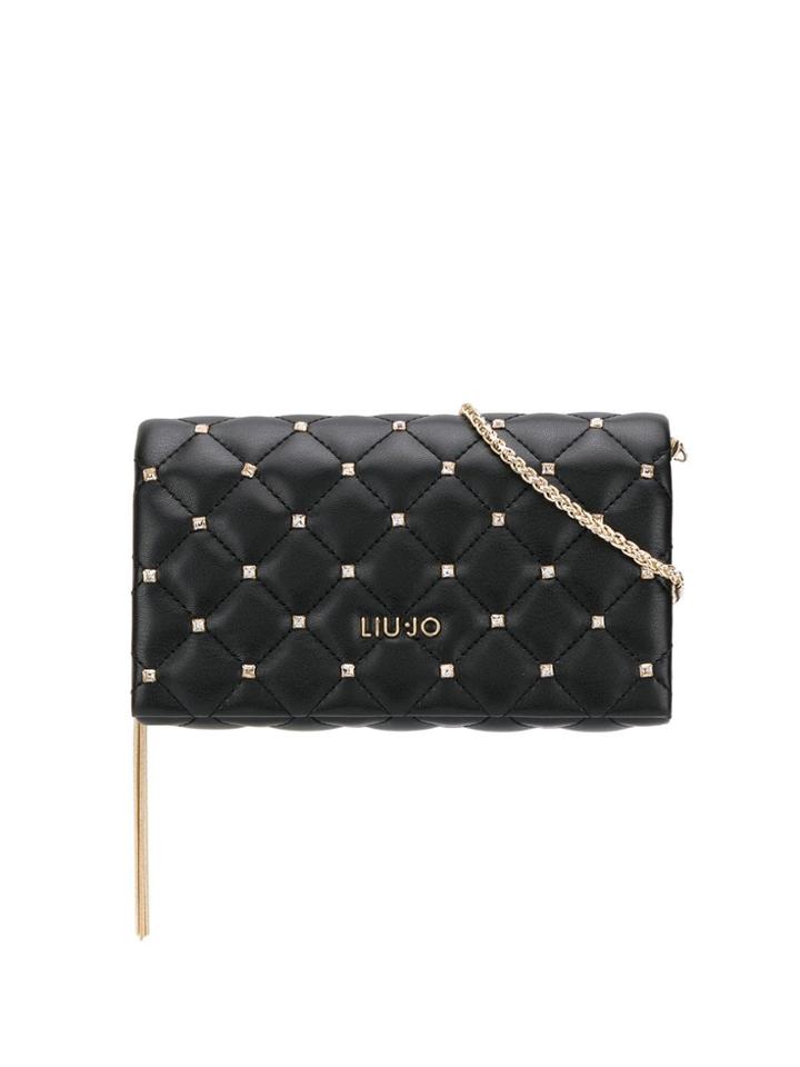 Liu Jo Faux Leather Clutch Bag - Black