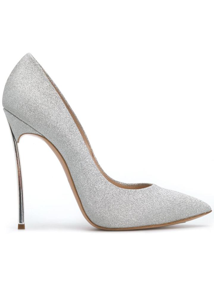 Casadei Blade Pumps - Silver