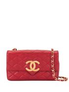 Chanel Vintage Cc Logos Chain Shoulder Bag - Red