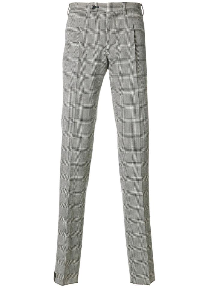 Gabriele Pasini Checked Tailored Trousers - Black