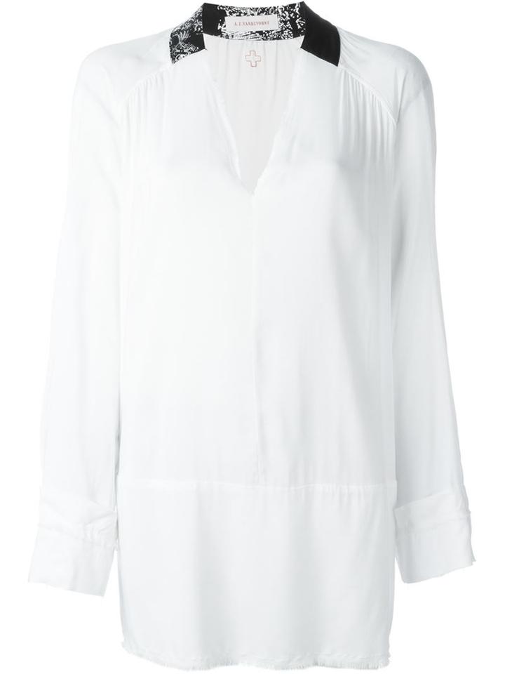 A.f.vandevorst '161 Chalet' Blouse, Women's, Size: 38, White, Viscose