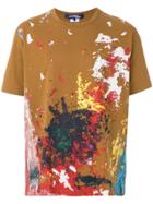 Junya Watanabe Man Paint Splash T-shirt - Brown