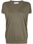 Fabiana Filippi V-neck Shortsleeved Sweater - Green