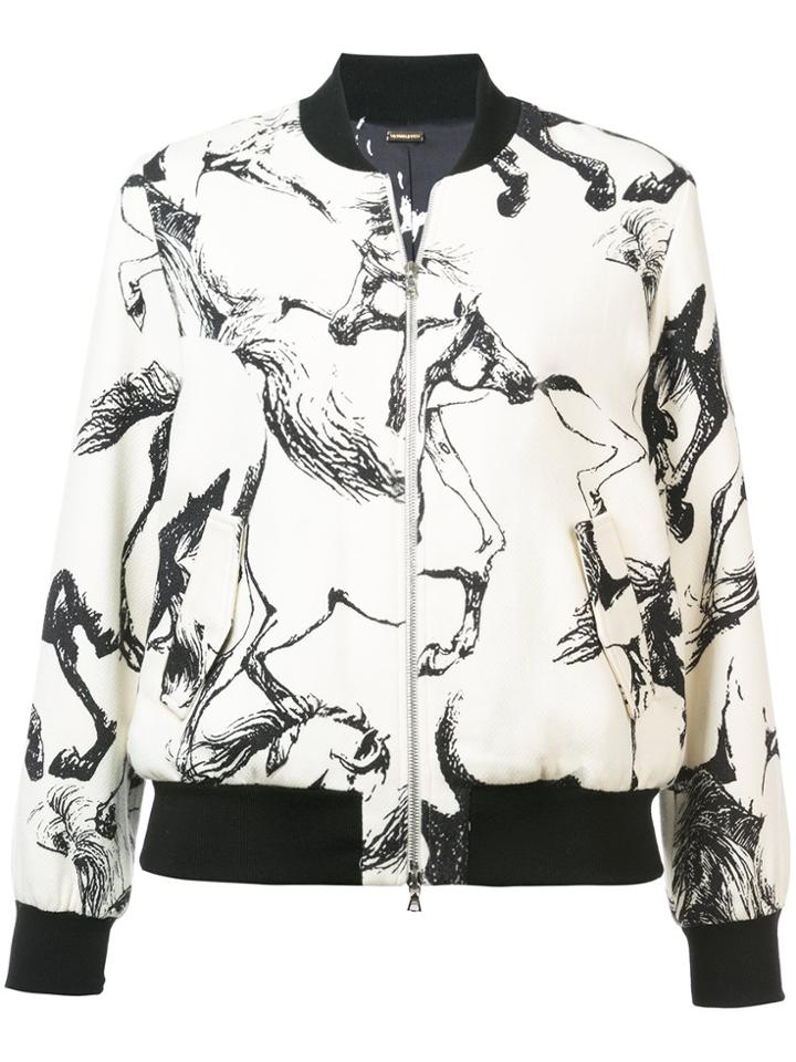 Adam Lippes Zipped Bomber Jacket - White