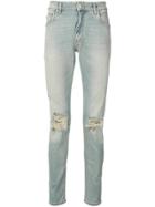 Represent Ripped Knee Skinny Jeans - Blue