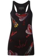 Philipp Plein - Aberchirder Tank Top - Women - Cotton - S, Black, Cotton