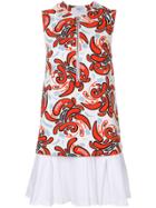 Dondup Printed Flared Dress - Multicolour