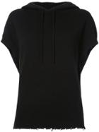 Rta Hooded Shortsleeved Sweater - Black