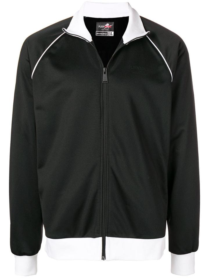 Plein Sport Brand Embossed Logo Jacket - Black
