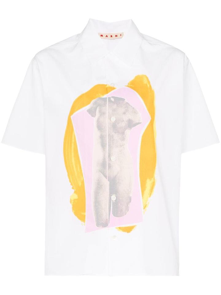 Marni Sculpture Print Shirt - White