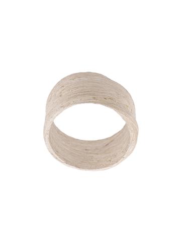 Detaj Textured Finger Ring - White