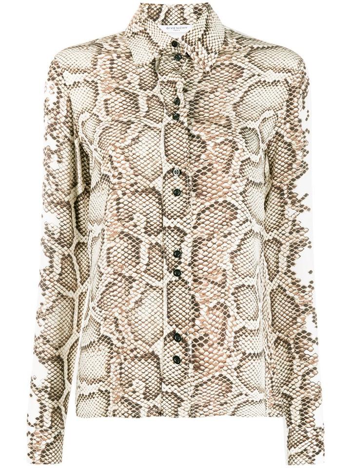 Givenchy Snakeskin Printed Shirt - Neutrals