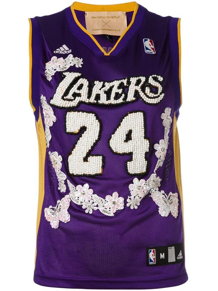 Night Market Lakers Embroidered Nba Tank - Purple
