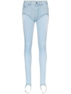 Y/project High Rise Stirrup Jeans - Blue