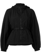 Ahirain Drawstring Waist Rain Jacket, Women's, Size: Small, Black, Polyamide