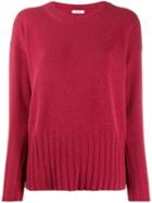 Peserico Ribbed Knit Detail Sweater - Pink