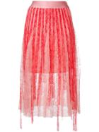 Pinko Lace Pleated Skirt
