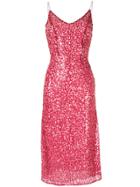 Walk Of Shame Sequin-embellished Slip Dress - Red