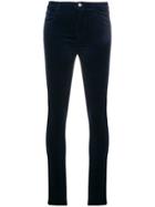 J Brand Velvet Skinny Trousers - Blue