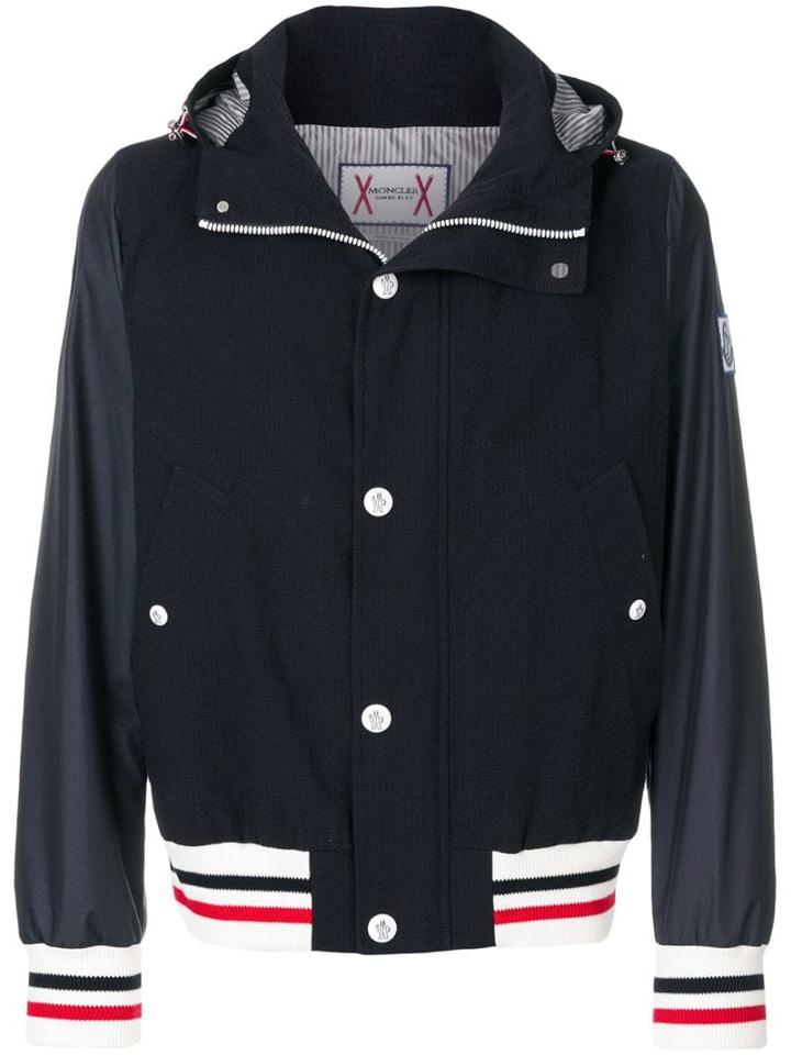 Moncler Varsity Bomber Jacket - Blue