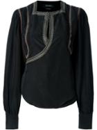 Isabel Marant 'lisa' Top, Women's, Size: 38, Black, Silk/glass/polyester