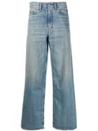 Our Legacy Re-painting Wide-leg Jeans - Blue