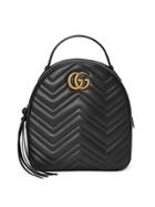 Gucci Gg Marmont Quilted Leather Backpack - Black