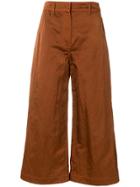 Christian Wijnants Cropped Trousers - Brown