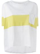 Stefano Mortari Colour Block T-shirt, Women's, Size: 40, Grey, Cotton