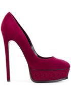 Casadei Platform Pumps - Pink & Purple