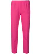 Piazza Sempione Cropped Slim Fit Trousers - Pink